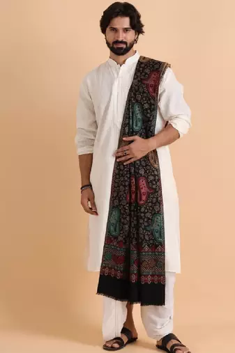 Paisley woven design shawl