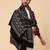Geometric woven design acrylic & woollen shawl