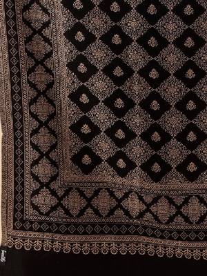 Geometric woven design acrylic & woollen shawl 2