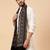 Geometric woven design acrylic & woollen shawl
