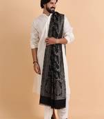 Floral woven design acrylic kashmiri shawl