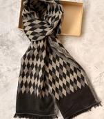 Men patterned acrylic mufflers