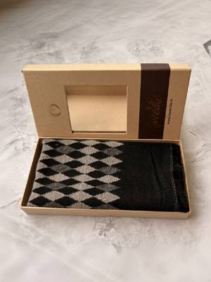 Men patterned acrylic mufflers 2