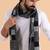 Men patterned reversible woolen muffler