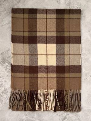 Men checked acrylic mufflers 2