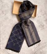Men patterned acrylic mufflers