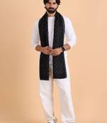 Men patterned acrylic mufflers