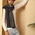 Men self design geometric pattern soft woolen muffler