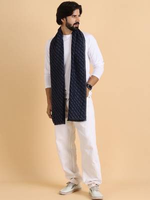 Men striped acrylic mufflers 1