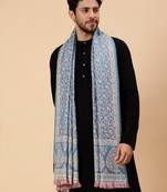 Men floral woven design woollen shawl