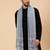 Men floral woven design woollen shawl