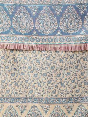 Men floral woven design woollen shawl 2