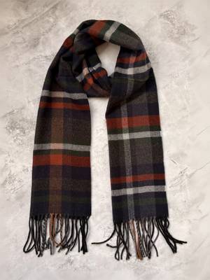 Men checked acrylic mufflers 1