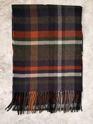 Men checked acrylic mufflers 2