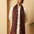 Men woven design floral stole