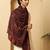 Men woven design floral stole