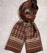 Men patterned acrylic mufflers