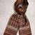 Men patterned acrylic mufflers