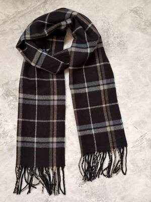Men checked acrylic mufflers 1