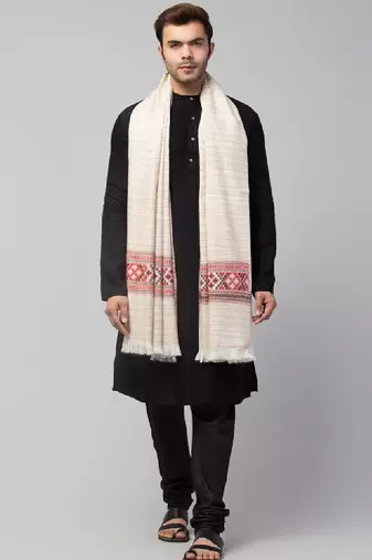 Woven design shawl