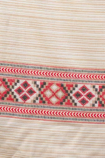 Woven design shawl