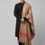 Woven design acrylic wool shawl