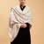 Men geometric woven design shawl