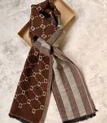 Men patterned acrylic mufflers