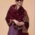 Women ethnic motifs woven design shawl