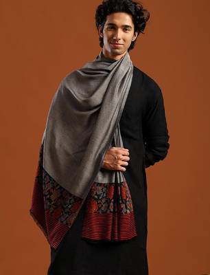 Floral woven design shawl 1