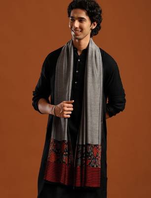 Floral woven design shawl 2