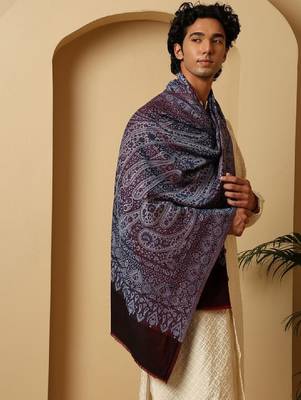 Paisley woven design shawl 2