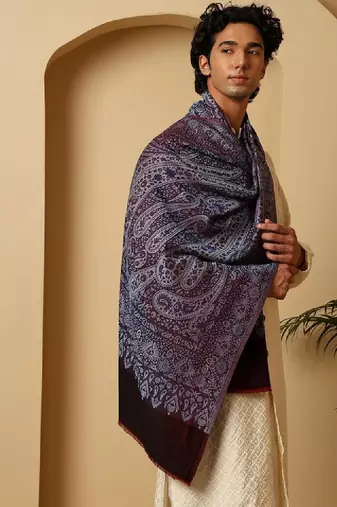 Paisley woven design shawl