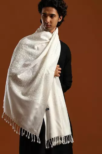 Men matka embroidered stole