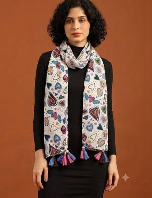 Women printed scarf 1