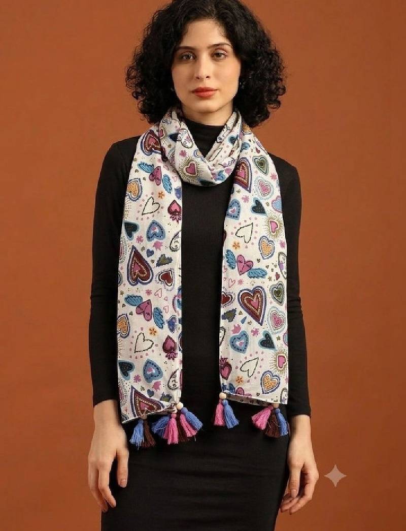 Women printed scarf