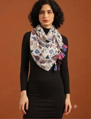 Women printed scarf 2