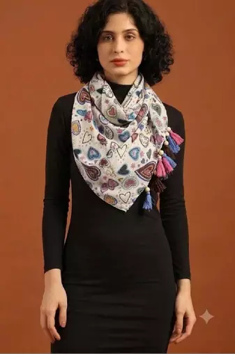 Women printed scarf