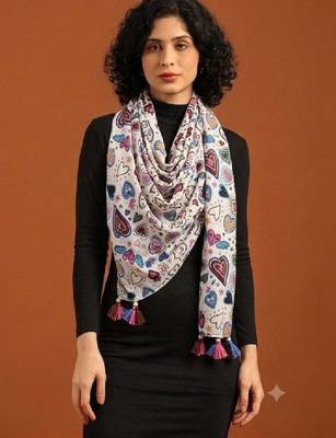 Women printed scarf 3