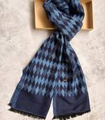 Men patterned acrylic mufflers