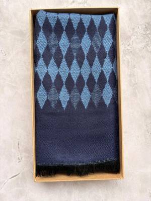 Men patterned acrylic mufflers 2