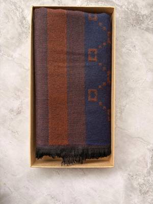 Men patterned acrylic mufflers 2