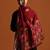Ethnic motifs woven design zari shawl