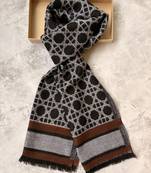 Men patterned acrylic mufflers