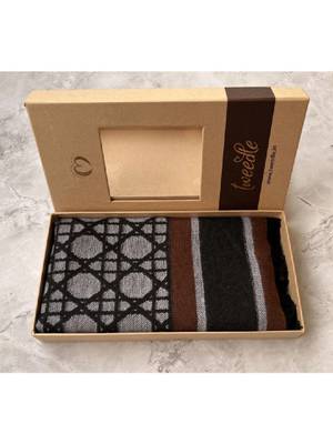 Men patterned acrylic mufflers 2