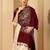 Women embroidered tasselled stole