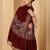 Women embroidered tasselled stole