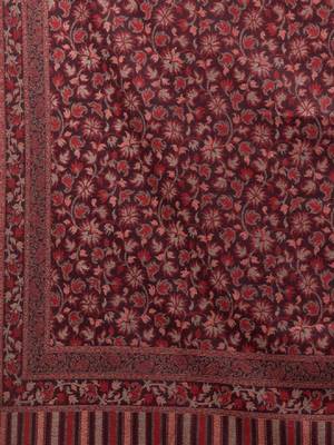Kashmiri floral woven design woollen kani shawl 3