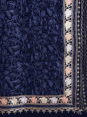 Floral embroidered woolen shawl 2