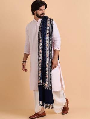 Floral embroidered woolen shawl 3